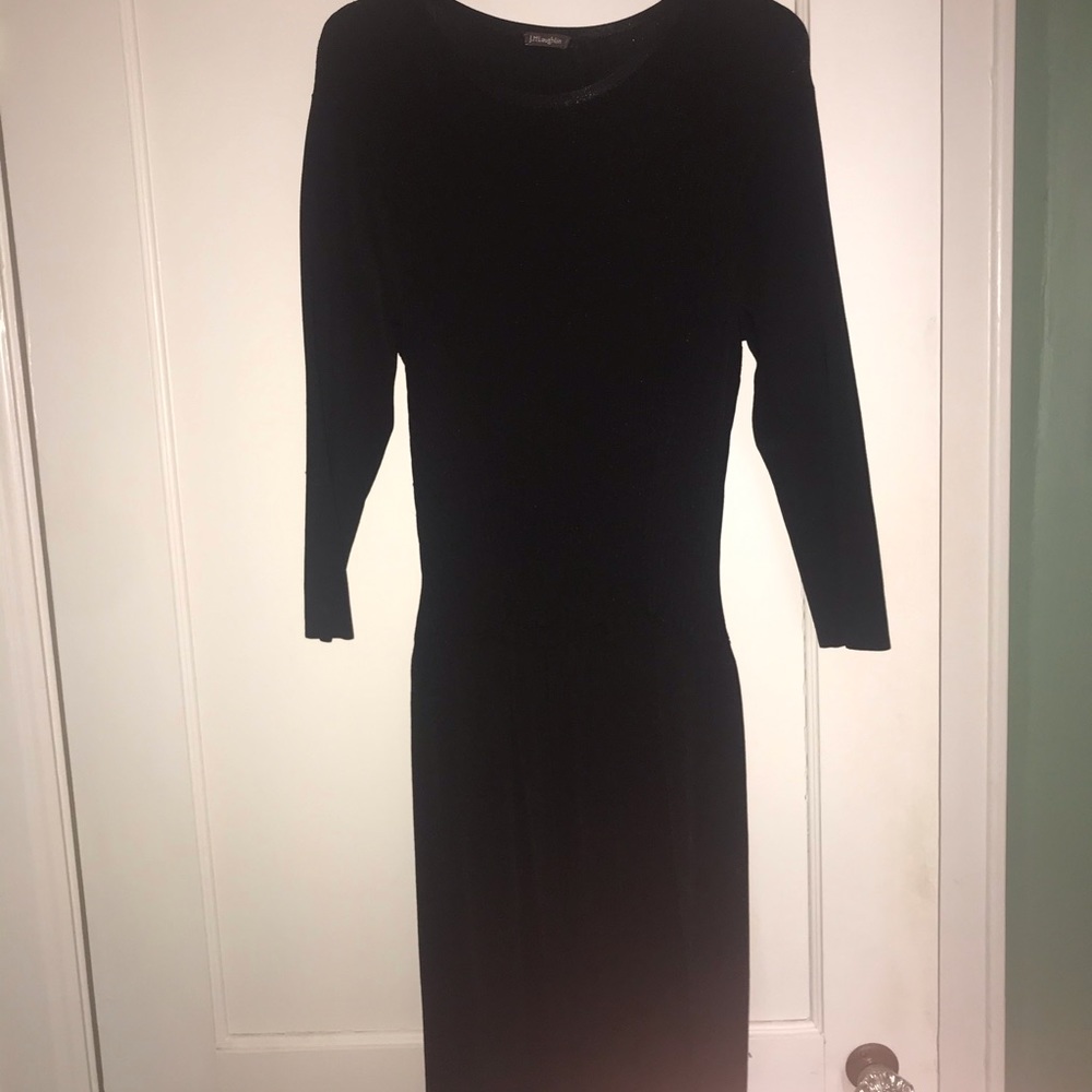 J McLaughlin black knit dress XS